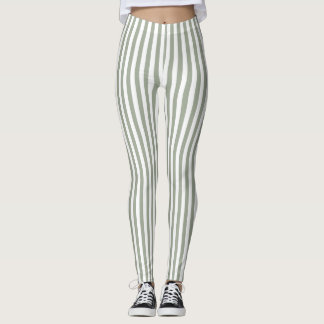 Muster des weißen Streifens Leggings