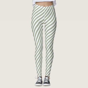 Muster des weißen Streifens Leggings