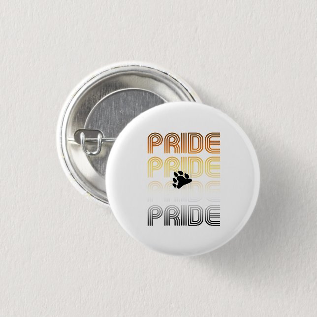 Muster-Designbuchstaben für Bärenpaw Button (Vorne & Hinten)