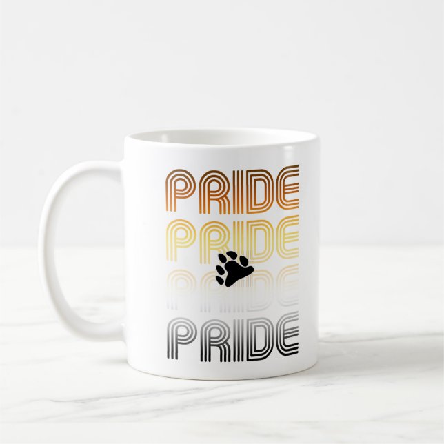 Muster-Designbuchstaben für Bärenpaw Kaffeetasse (Links)