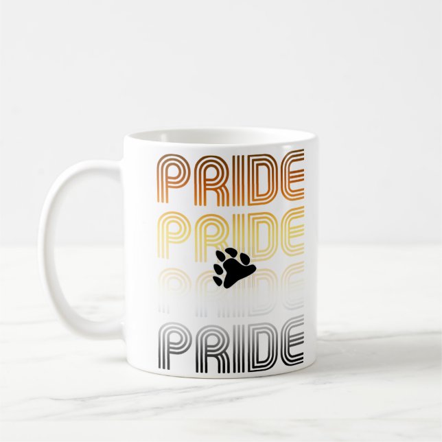 Muster-Designbuchstaben für Bärenpaw Kaffeetasse (Links)