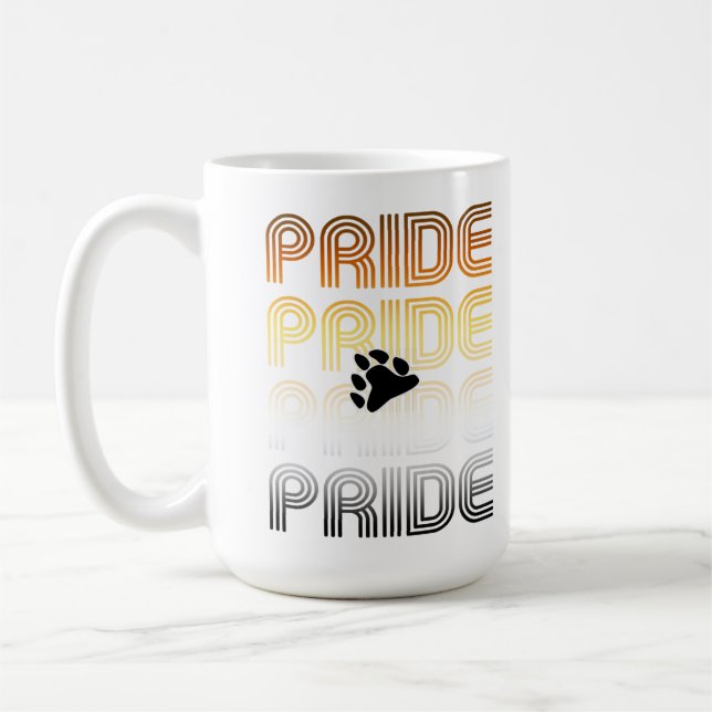 Muster-Designbuchstaben für Bärenpaw Kaffeetasse (Links)
