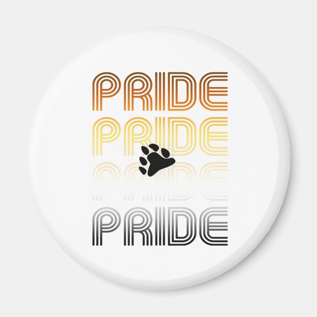 Muster-Designbuchstaben für Bärenpaw Magnet (Vorne)