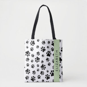 Muster, Dog Paws, Schwarz und Weiß, Ihr Name