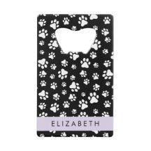 Muster, Dog Paws, Schwarz und Weiß, Ihr Name