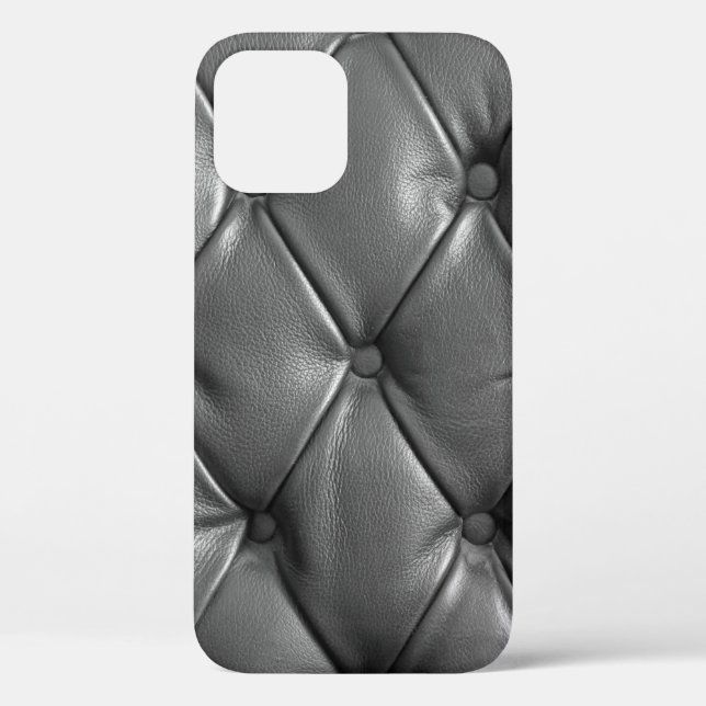 Muster einer schwarzen Echtledertextur zur Verwend Case-Mate iPhone Hülle (Rückseite)