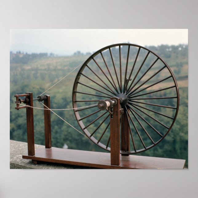 Muster einer Spinnmaschine Poster (Vorne)