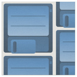 Muster eines blauen Diskettenlaufwerks Stoff