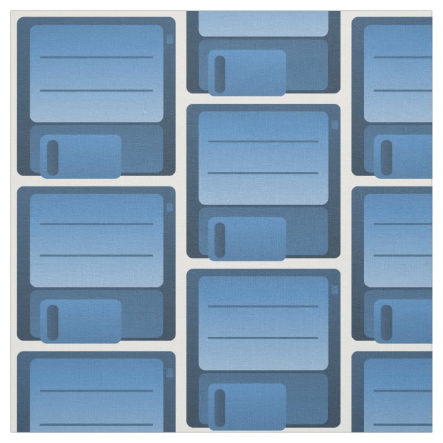 Muster eines blauen Diskettenlaufwerks Stoff (Muster)