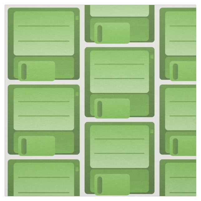 Muster eines grünen Diskettenlaufwerks Stoff (Muster)