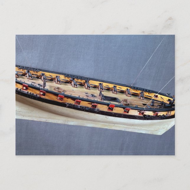 Muster eines Piratenschiffes, c.1810 Postkarte (Vorderseite)