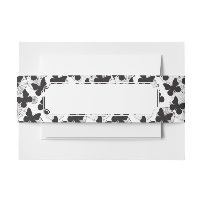 Muster eines Schmetterlinges Einladungsbanderole (Vorderseite Beispiel)