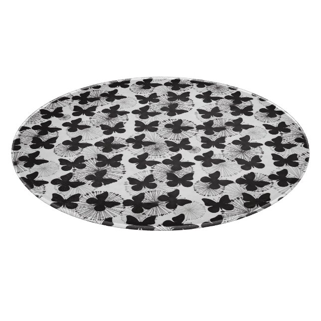 Muster eines Schmetterlinges Schneidebrett (Ecke)