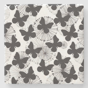 Muster eines Schmetterlinges Steinuntersetzer