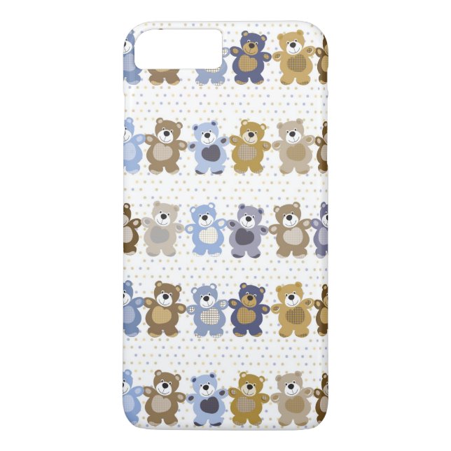 Muster eines Spielzeug-Teddybären Case-Mate iPhone Hülle (Rückseite)