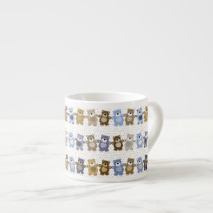 Muster eines Teddybären-Spielzeugs Espressotasse
