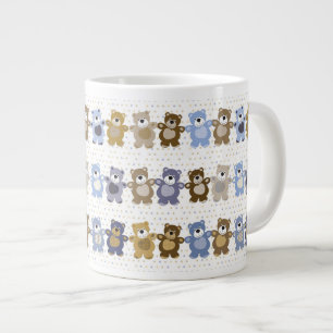 Muster eines Teddybären-Spielzeugs Jumbo-Tasse