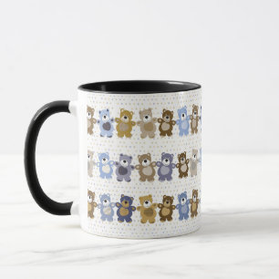 Muster eines Teddybären-Spielzeugs Tasse