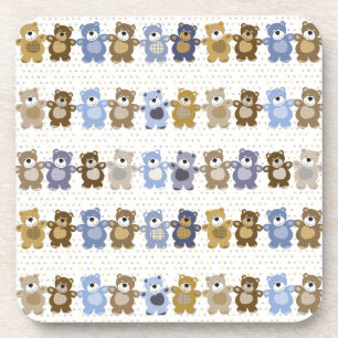 Muster eines Teddybären-Spielzeugs Untersetzer