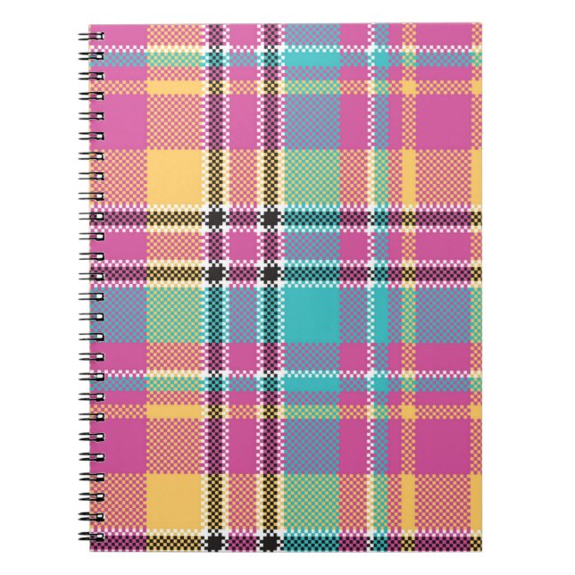 Muster farbenfroh Stilvolles Design Geometric Vint Notizblock (Vorderseite)