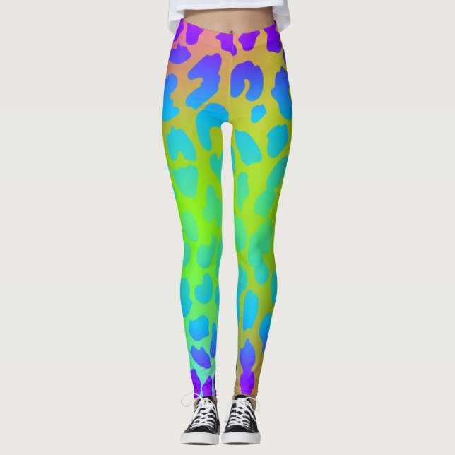 Muster farbige Inspiration Retro Niedlich Leggings (Vorderseite)