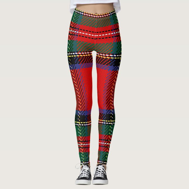 Muster Farbvolle Mode Geometrie Vintag Leggings (Vorderseite)