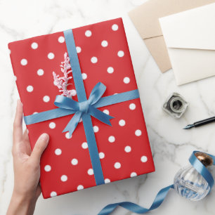 Muster festlicher weißer Punkt Geschenkpapier
