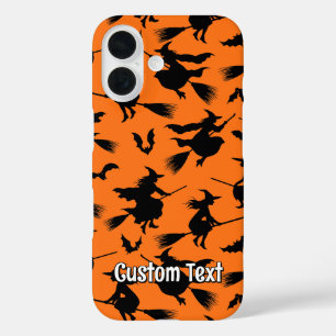 Muster fliegender Hexen iPhone 16 Hülle