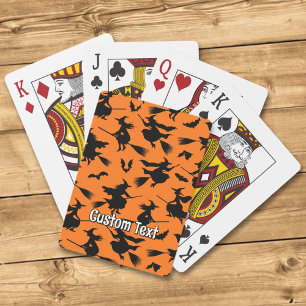 Muster fliegender Hexen Spielkarten