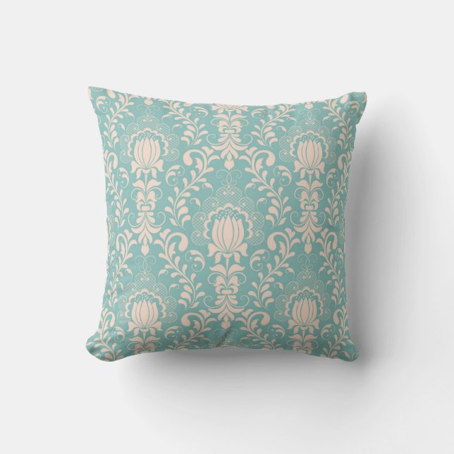 Muster Floral/Damast Kissen (Vorderseite)