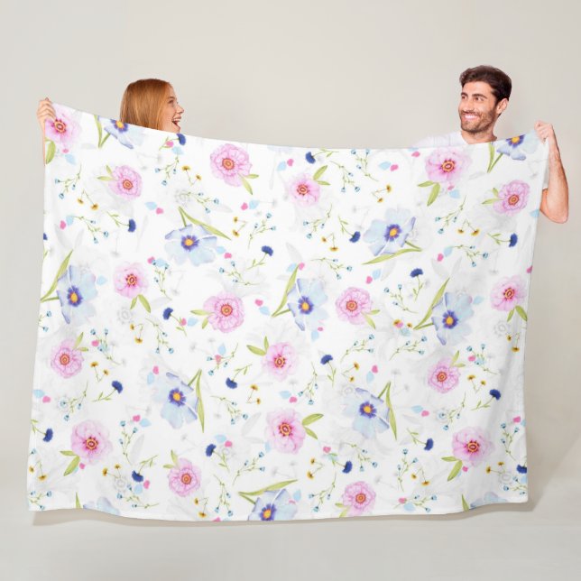 Muster Floral Fleece Blanket (Beispiel)