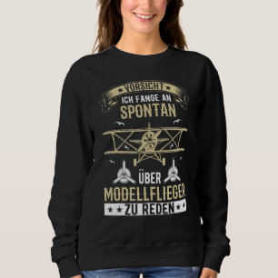 Muster-Flugzeugmodell Muster-Gebäude Sweatshirt