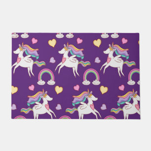 Muster Funny Unicorn Magic Horn Niedlich Fußmatte