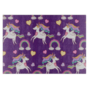Muster Funny Unicorn Magic Horn Niedlich Schneidebrett