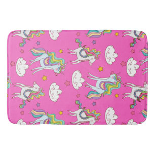 Muster Funny Unicorn Niedlich Badematte