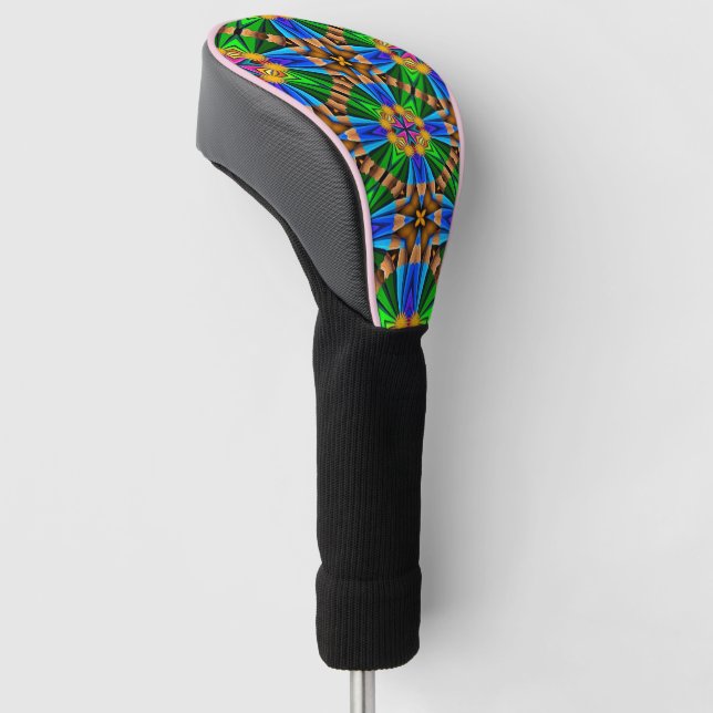 Muster für Abstrakte Blume Golf Headcover (angewinkelt)