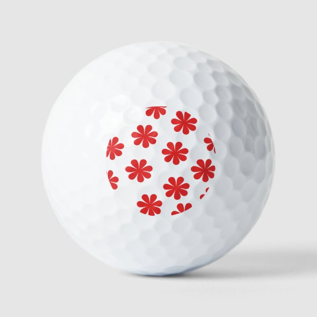 Muster für abstrakte Blume Golfball (Vorderseite)