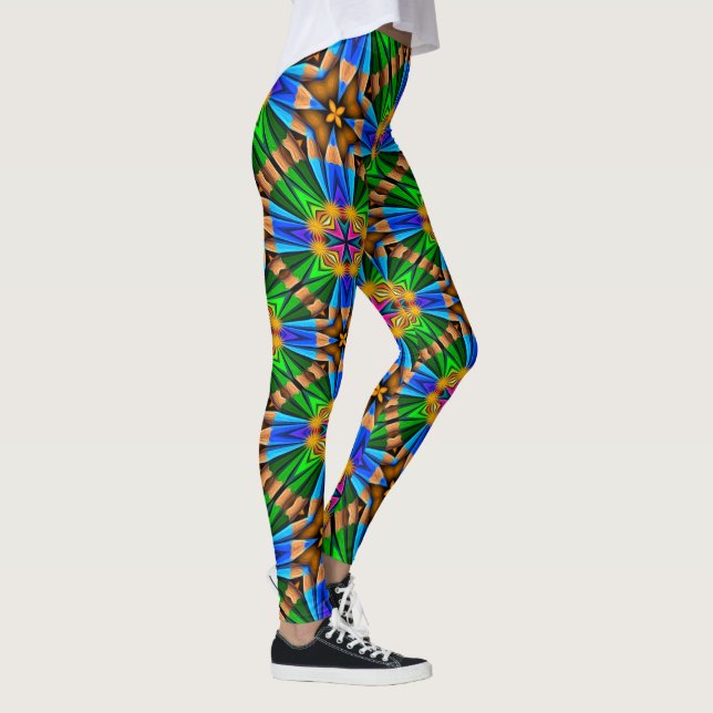 Muster für Abstrakte Blume Leggings (Rechts)