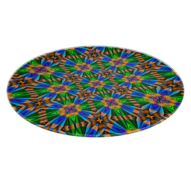 Muster für Abstrakte Blume Schneidebrett (Ecke)