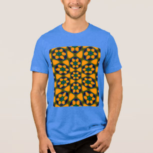 Muster für Abstrakte Blume Tri-Blend Shirt