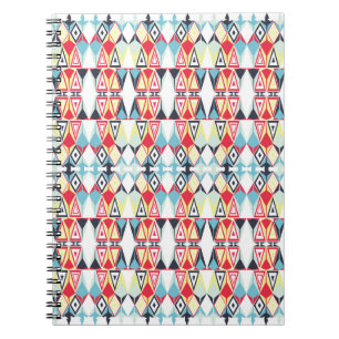 Muster für abstrakte geometrische Tribal-Linien Notizblock