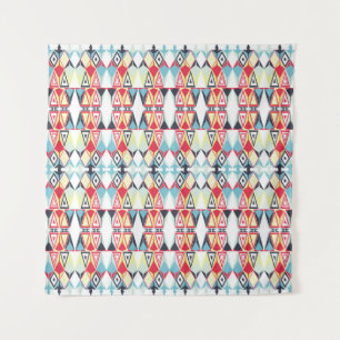 Muster für abstrakte geometrische Tribal-Linien Wandteppich