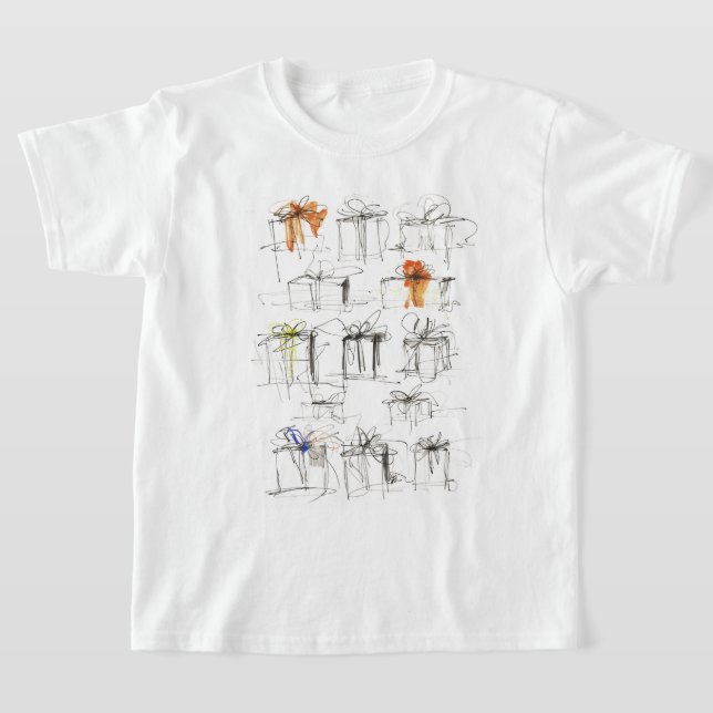 Muster für abstrakte Geschenkboxen T-Shirt (Ablage )