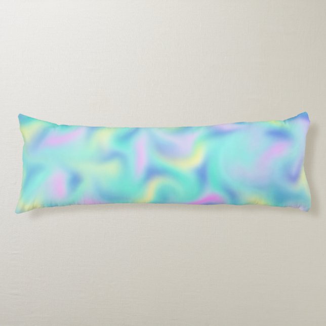 Muster für abstrakte Hübsche Pastell-Wirbel Seitenschläferkissen (Vorderseite)