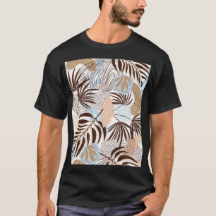 Muster für abstrakte Natur Exotische Pflanze T-Shirt