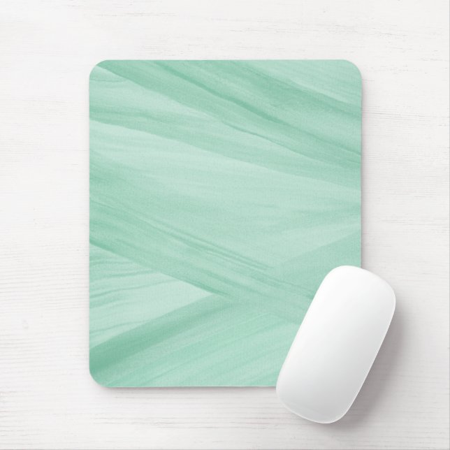 Muster für Abstrakte Pinselstriche in Sage Green Mousepad (Mit Mouse)