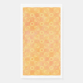 Muster für Abstrakte Quadrate in Gelb, Rosa und Or Serviette