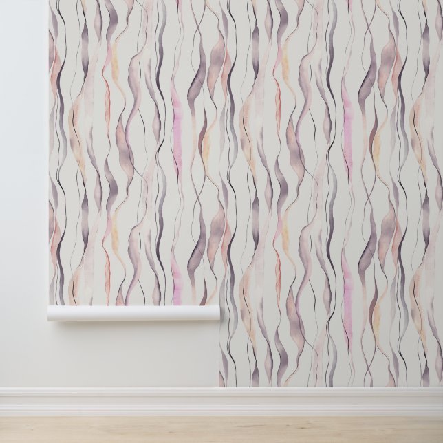 Muster für Abstrakte Wavy Lines Tapete (Anwendung)