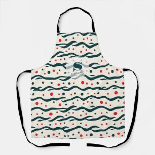 Muster für abstrakte Wavy Lines und geometrische F Schürze
