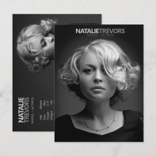 Muster für Akteur 2 Seite 2 Foto Werbevorlage Postkarte